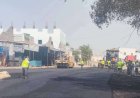 انطلاق أعمال سفلتة طريق جعار الحصن بمحافظة أبين