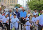 الوكيل الجيلاني يشهد فعالية طواف الدراجات الهوائية الأول بمدينة المكلا