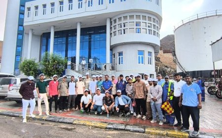 شركة النفط بساحل حضرموت تنظّم زيارة ميدانية لطلاب الهندسة البترولية إلى منشآت خلف