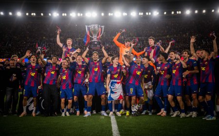برشلونة يحسم الكلاسيكو لصالحه ويتوج بلقب الدوري الإسباني
