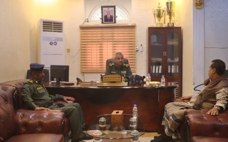 أمن ساحل حضرموت يبحث مع وكيل الشيخ بقشان آفاق التنسيق المشترك