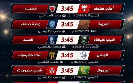 صراع القمة يشتعل في الدوري اليمني.. تعرف على مباريات الجولة الرابعة