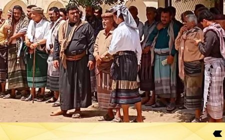 إنهاء قضية الاعتداء بين آل باكازم والمحاثيث بالعفو والتسامح بمحافظة أبين