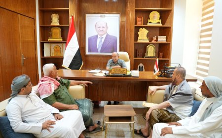 بعد توقف العمل.. الخنبشي يبحث استكمال طريق الفرضحة – رحاب في دوعن