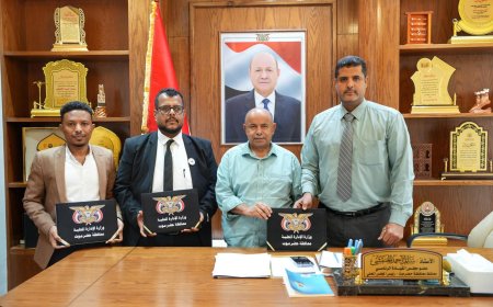 الخنبشي يرعى إتفاقية لحفر بئرين ارتوازيين بالمكلا بدعم كويتي لخدمة آلاف السكان