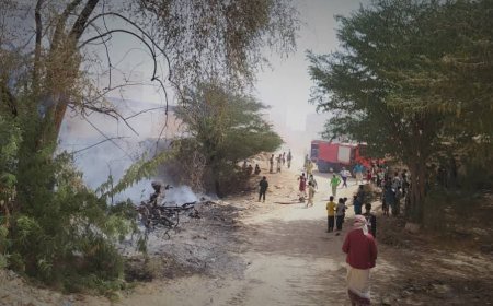 إخماد حريق بمديرية تريم دون تسجيل أي خسائر بشرية