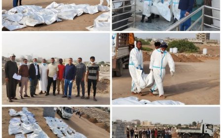 النيابة العامة تباشر دفن الجثث المتراكمة في ثلاجات مستشفيي الجمهورية والصداقة بعدن