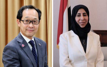وزيرة التخطيط تبحث مع السفير الياباني المشاريع التنموية المشتركة والدعم الفني والاقتصادي