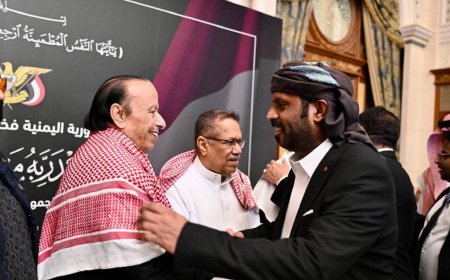 الشيخ بن حبريش يشارك في مراسم تشييع جثمان الرئيس السابق عبدربه منصور هادي بالرياض