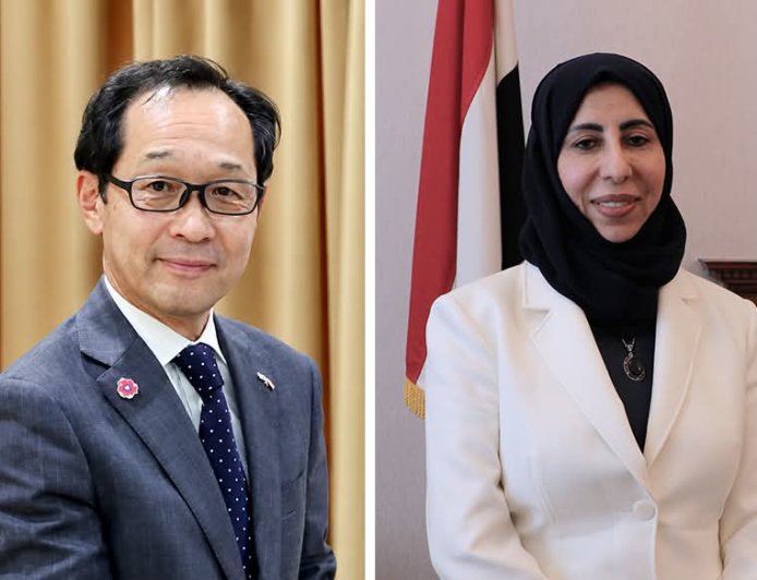 وزيرة التخطيط تبحث مع السفير الياباني المشاريع التنموية المشتركة والدعم الفني والاقتصادي