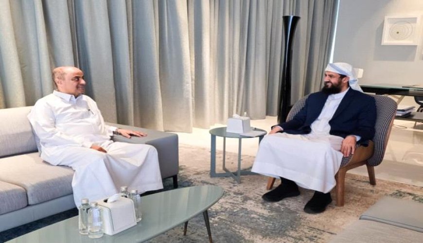 المحرّمي يؤكد مواصلة الإصلاحات المالية والاقتصادية خلال لقائه بالمستشار سالم بن بريك