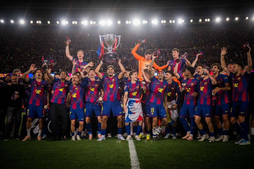 برشلونة يحسم الكلاسيكو لصالحه ويتوج بلقب الدوري الإسباني