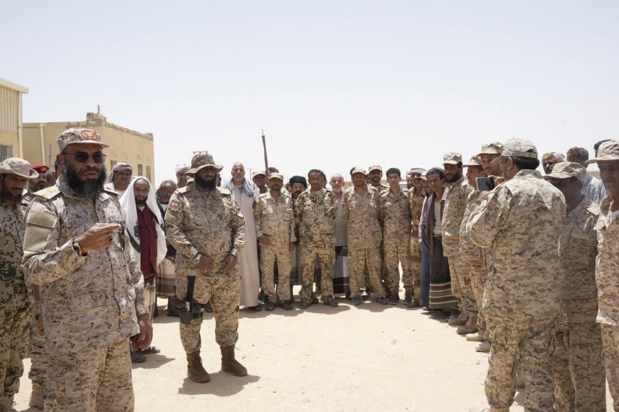 اللواء بامؤمن يتفقد اللواء 11 حرس حدود بحضرموت ويؤكد أهمية رفع الجاهزية والانضباط