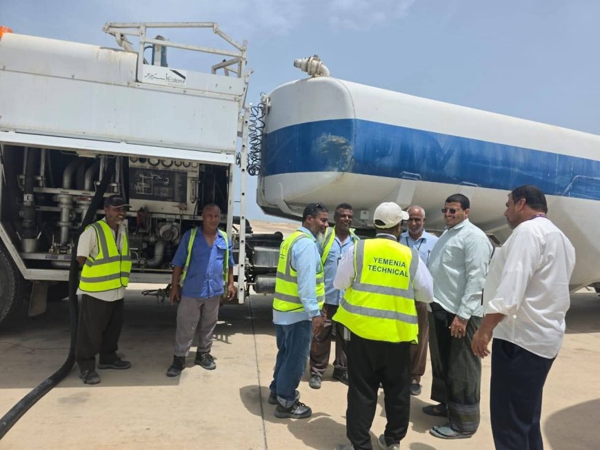 الديني يتفقد مطار الريان ويؤكد أهمية استمرار الرحلات الجوية رغم شحة الوقود