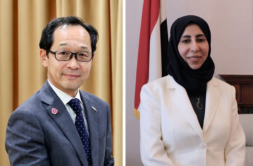 وزيرة التخطيط تبحث مع السفير الياباني المشاريع التنموية المشتركة والدعم الفني والاقتصادي