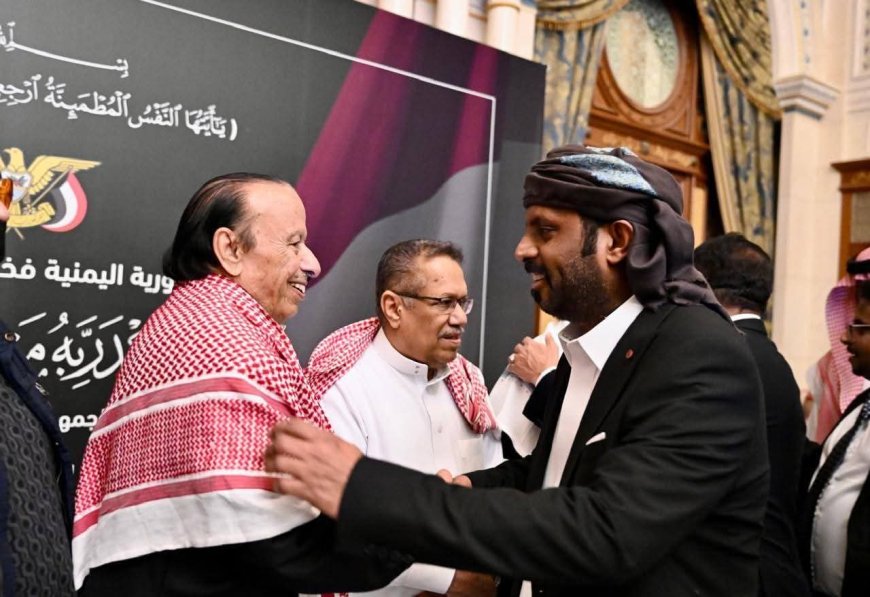 الشيخ بن حبريش يشارك في مراسم تشييع جثمان الرئيس السابق عبدربه منصور هادي بالرياض