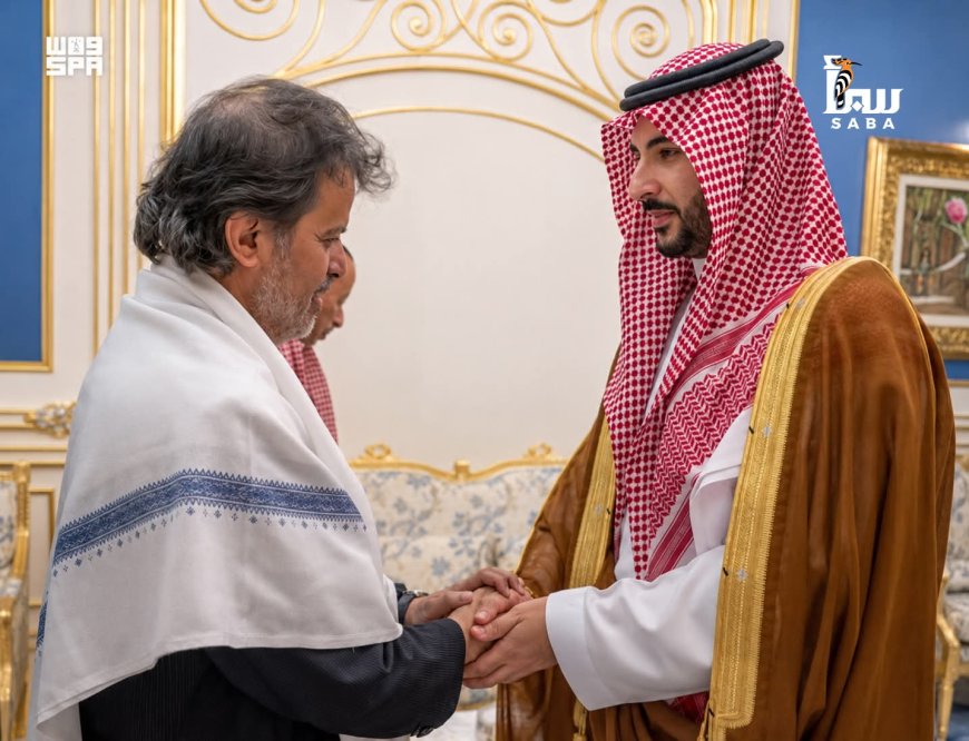 الأمير خالد بن سلمان ينقل تعازي القيادة السعودية بوفاة الرئيس هادي