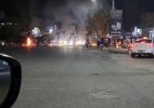 إشعال إطارات وإغلاق طرق.. احتجاجات على انقطاع الكهرباء في الشرج بالمكلا