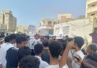 وقفة لطلاب الثانوية العامة بالمكلا للمطالبة بمعالجة الاختلالات التعليمية.. تفاصيل