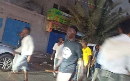 عراك عنيف بين مهاجرين من الجنسيتين الأثيوبية والصومالية في هذا المكان