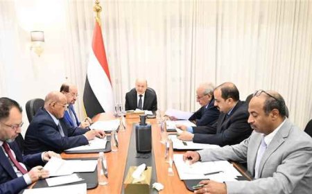 العليمي يترأس اجتماعاً حكومياً مصغراً لمتابعة الإصلاحات وأنتظام الرواتب وتحسين الخدمات