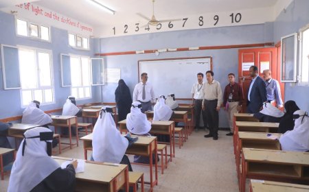 تدشين إمتحانات الثانوية العامة في المحافظات المحررة للعام الدراسي 2025–2026
