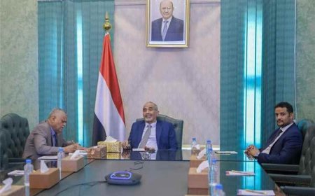عضو مجلس القيادة الصبيحي يلتقي السفير الأمريكي بمناسبة انتهاء فترة عمله