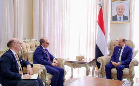 الزنداني يستقبل وزير الدولة الإسباني للشؤون الخارجية والعالمية