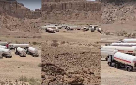 مسلحون يواصلون قطع طريق قواطر الغاز في عتق لليوم الثاني
