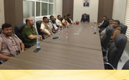 اجتماع موسع في أبين لمناقشة آلية توزيع مادة الغاز وتعزيز الاستقرار التمويني