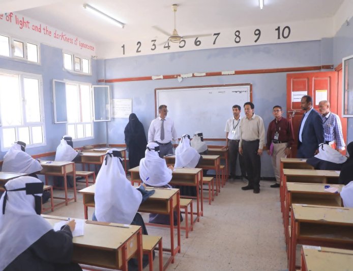 تدشين إمتحانات الثانوية العامة في المحافظات المحررة للعام الدراسي 2025–2026