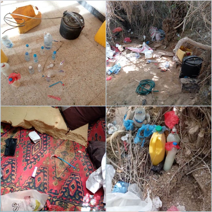 ضبط مصنعاً لتصنيع الخمور في إحدى المزارع والقبض على أحد المتهمين بمديرية القطن