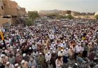 موكب جنائزي مهيب في تريم لتشييع الشيخ المفتي علي بكير باغيثان
