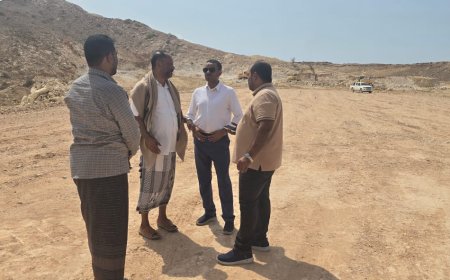 الوكيل باحريش يتفقد موقع مشروع المحطات الكهربائية الإسعافية ويؤكد أهمية تسريع التنفيذ