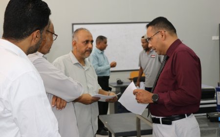باجابر يدشن الامتحانات النهائية بالمعاهد التقنية والمهنية للعام الدراسي 2025 / 2026م