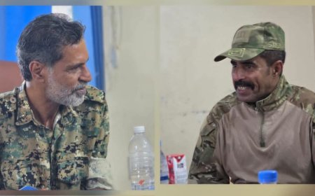 مدير أمن الشحر وقائد لواء الضبة يبحثان تعزيز التنسيق الأمني والعسكري للحفاظ على الأمن والاستقرار