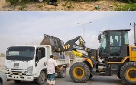 استعداداً لموسم البلدة.. الأشغال تواصل أعمال النظافة ورفع المخلفات بشواطئ المكلا