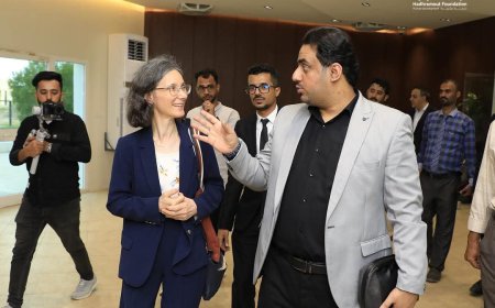 زيارة دبلوماسية فرنسية لمؤسسات المهندس عبدالله بقشان للاطلاع على البرامج التنموية والإنسانية