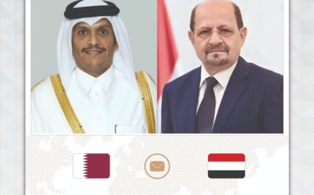 الزنداني يبعث برقية عزاء إلى نظيره القطري في وفاة الأمير الشيخ حمد بن خليفة آل ثاني