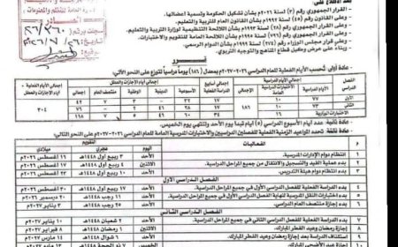 التربية تكشف تفاصيل التقويم المدرسي ومواعيد الإجازات والاختبارات