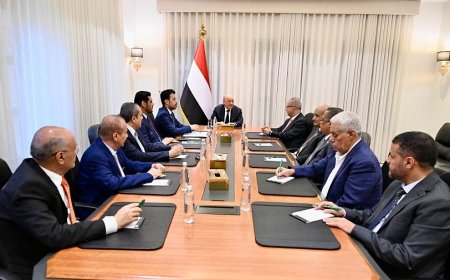 رئيس مجلس القيادة: معركة استعادة الدولة قضية مجتمع وليست قضية سلطة