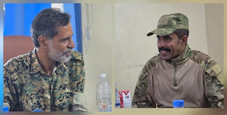 مدير أمن الشحر وقائد لواء الضبة يبحثان تعزيز التنسيق الأمني والعسكري للحفاظ على الأمن والاستقرار