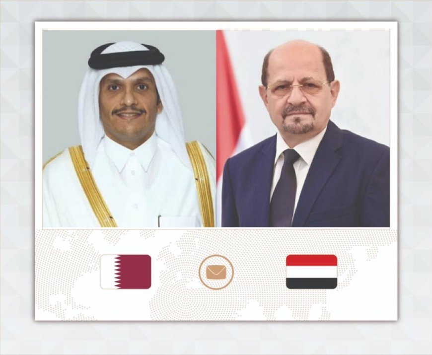الزنداني يبعث برقية عزاء إلى نظيره القطري في وفاة الأمير الشيخ حمد بن خليفة آل ثاني