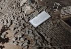 أمطار غزيرة ورياح شديدة تتسبب بأضرار في عدد من المباني بمدينة تريم