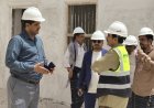 الكثيري يطلع على سير العمل في مشروع إعادة تأهيل قصر السلطان القعيطي