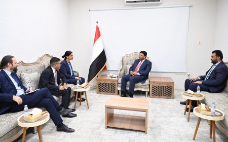 العليمي يبحث مع السفيرة البريطانية تطورات الأوضاع ويضع هجوم ميناء المخا في صدارة المباحثات