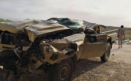 حادث مروري يودي بحياة سائق طقم عسكري ويصيب ثلاثة آخرين في المهرة