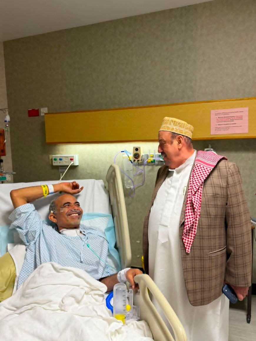 ظهور جديد لمحمود الصبيحي عقب عملية جراحية.. والبركاني يطمئن على صحته