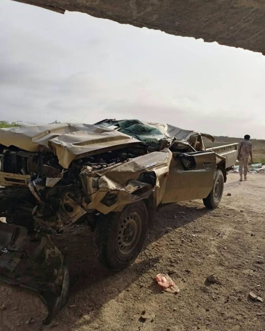 حادث مروري يودي بحياة سائق طقم عسكري ويصيب ثلاثة آخرين في المهرة