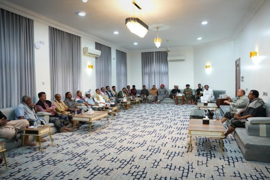 خلال لقائه مقادمة الحموم.. الخنبشي يشدد على وحدة الكلمة وحماية النسيج الحضرمي